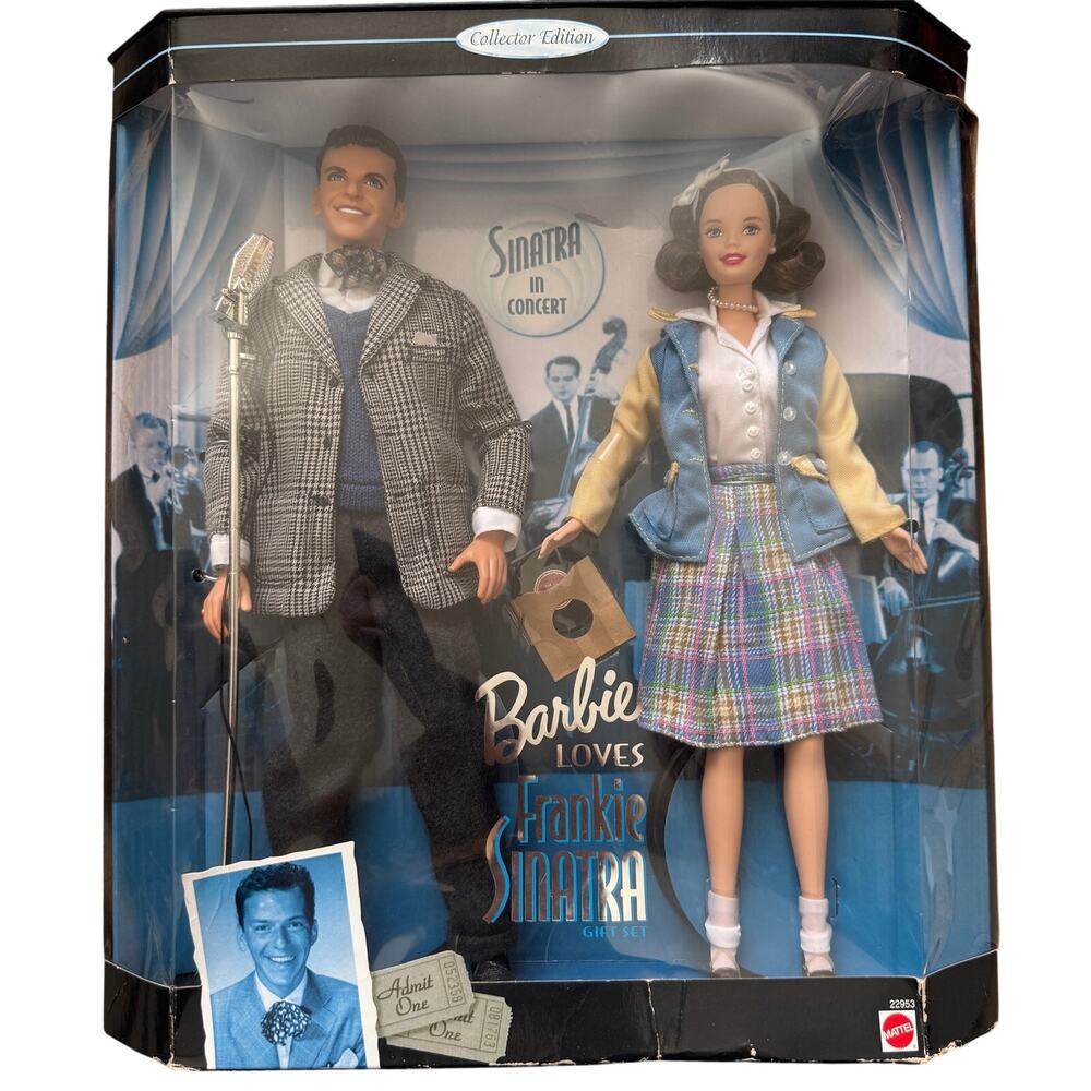 1999 Barbie Loves Frankie Sinatra Collector Edition Gift Set NIB #22953